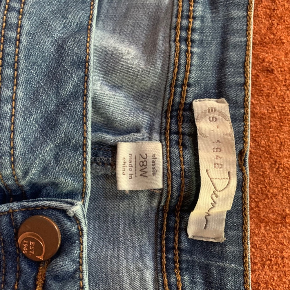 Est 1946 Denim Classic Straight Leg Blue Jeans Womens Size 28W Medium Wash - Picture 3 of 9